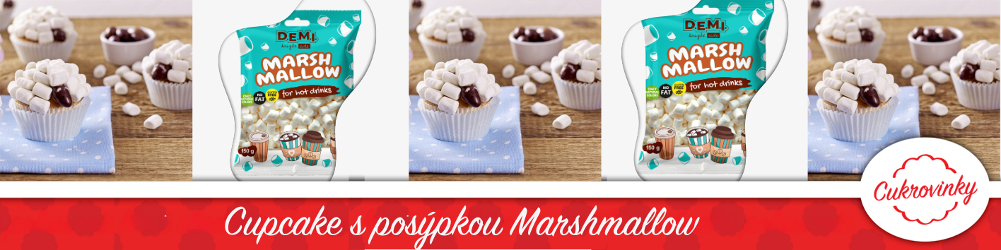 Cupcake s mini Marshmallow